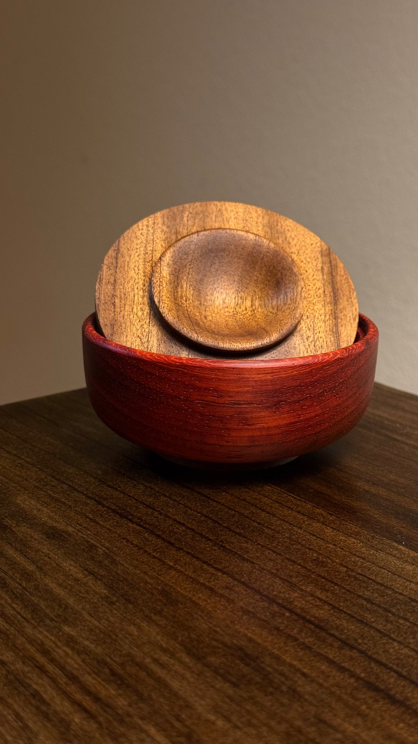 African Lidded Ring Bowl