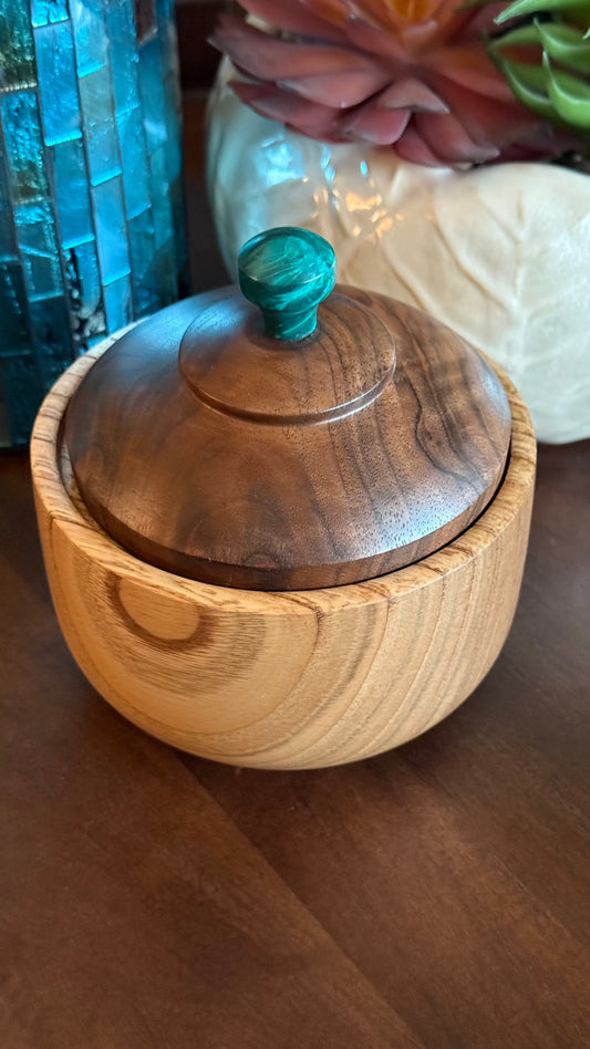 Lidded Chestnut Bowl